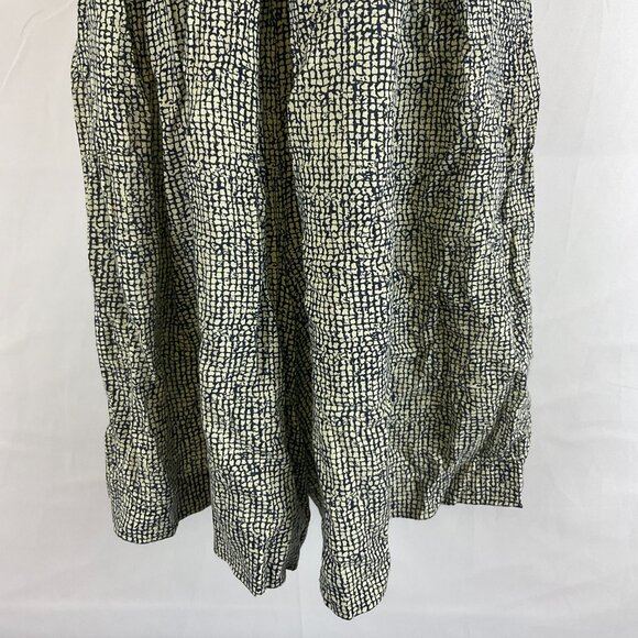 All That Jazz Romper 5/6 Black Light Yellow Print Pleats Zipper Back - Picture 4 of 10